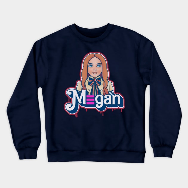 M3gan Doll Crewneck Sweatshirt by Getsousa